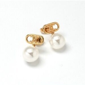 Celine Earrings Earring Gold Triomphe